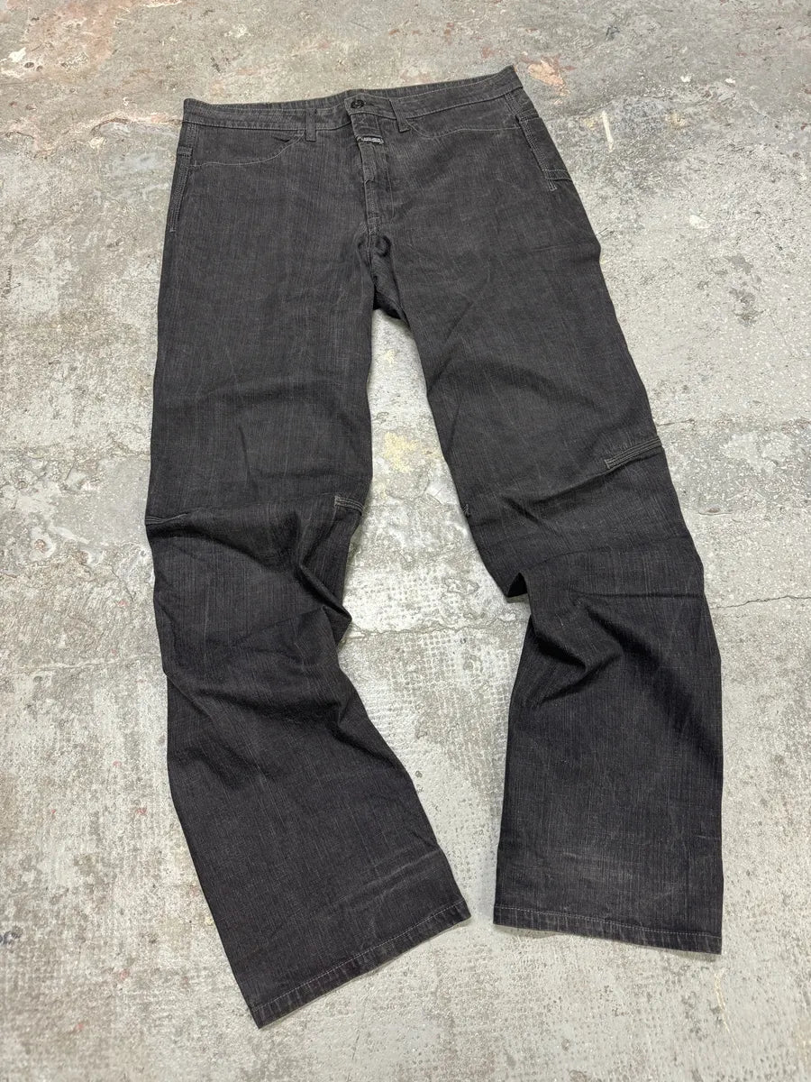 2000s Marithé + François Girbaud Grey Soft Denim Pants (L) 8