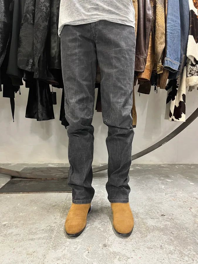 2000s Marithé + François Girbaud Grey Soft Denim Pants FoyvLAS 1