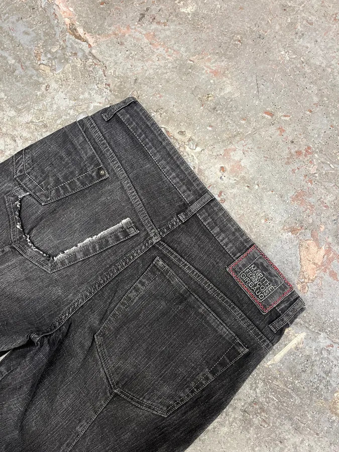 2000s Marithé + François Girbaud Grey Soft Denim Pants FoyvLAS 6