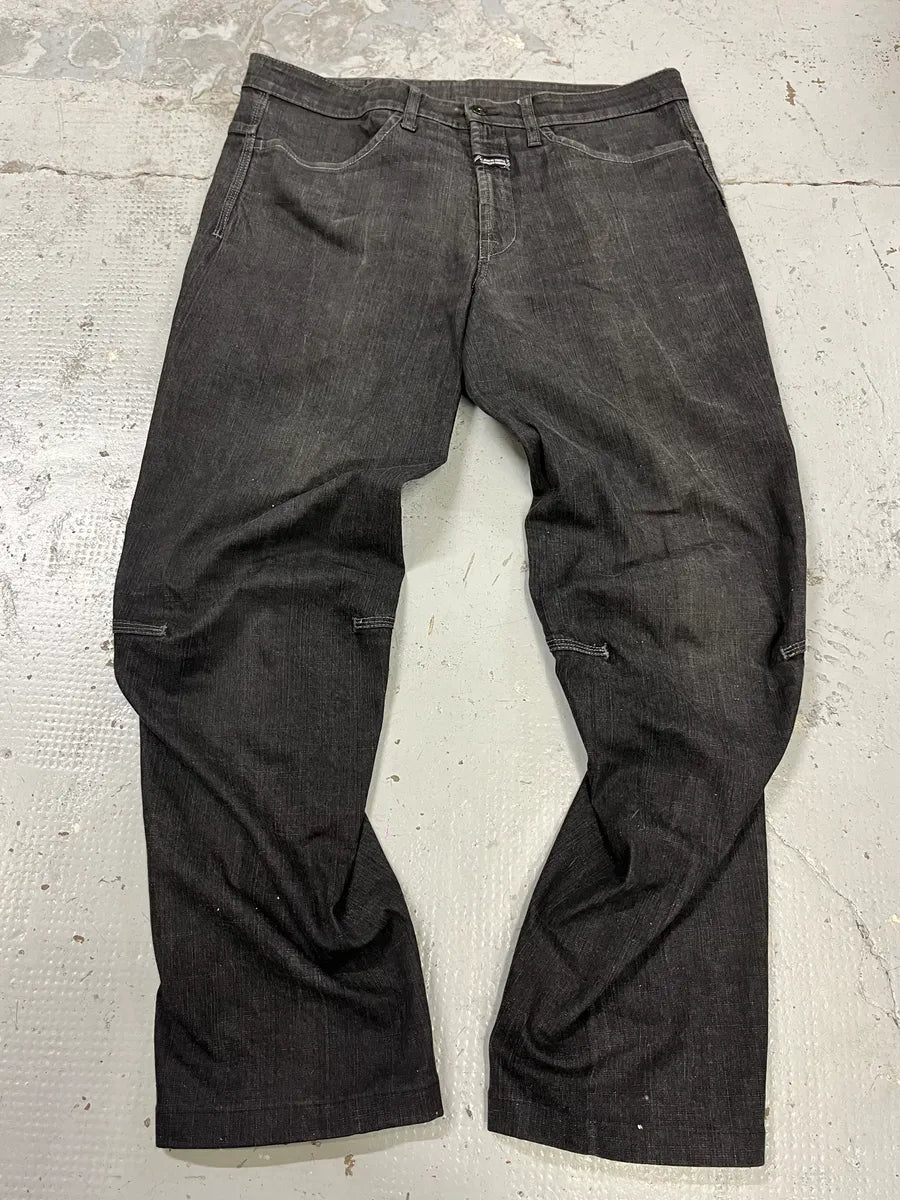 2000s Marithé + François Girbaud Grey Structured Jeans XawBJMc 3