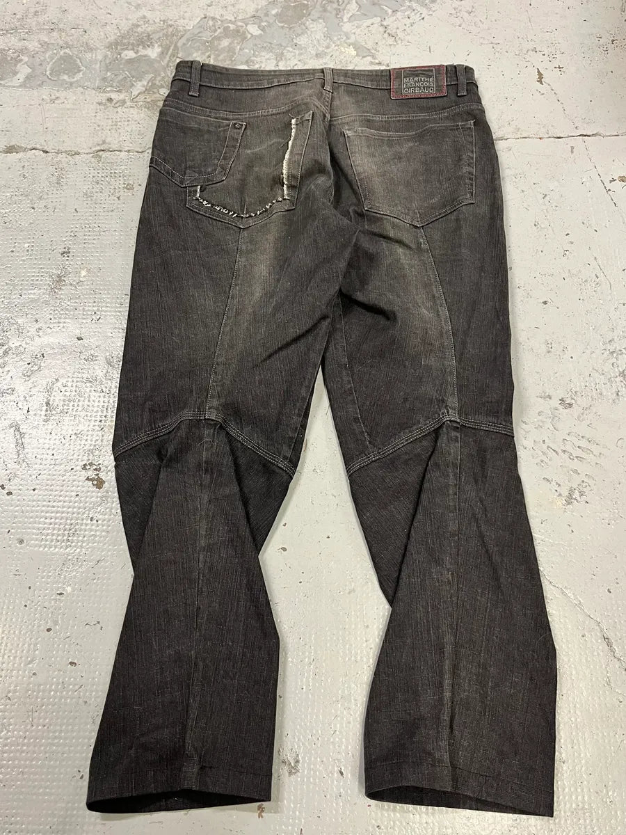 2000s Marithé + François Girbaud Grey Structured Jeans XawBJMc 4