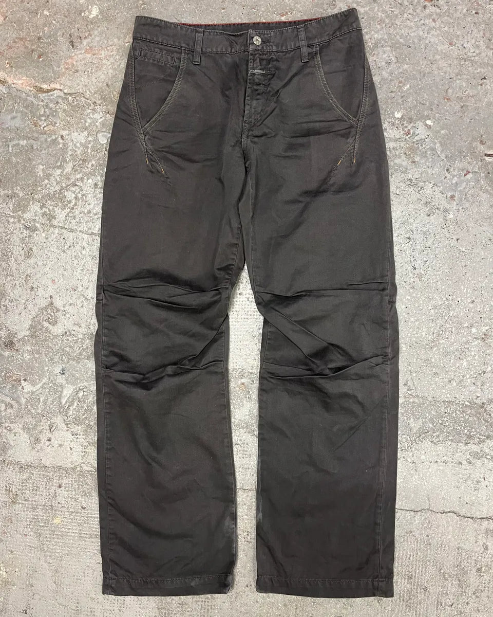 2000s Marithé + François Girbaud Grey Structured Pants (M/L) 0