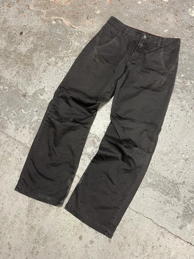 2000s Marithé + François Girbaud Grey Structured Pants (M/L) 1