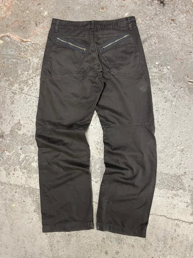 2000s Marithé + François Girbaud Grey Structured Pants (M/L) 2