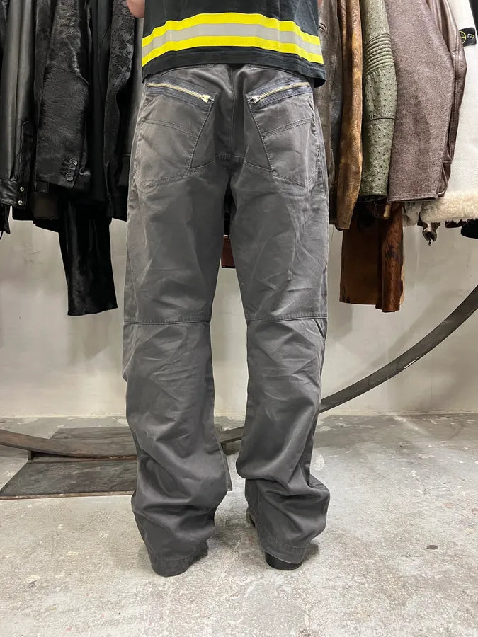 2000s Marithé + François Girbaud Grey Structured Pants (M/L) 4