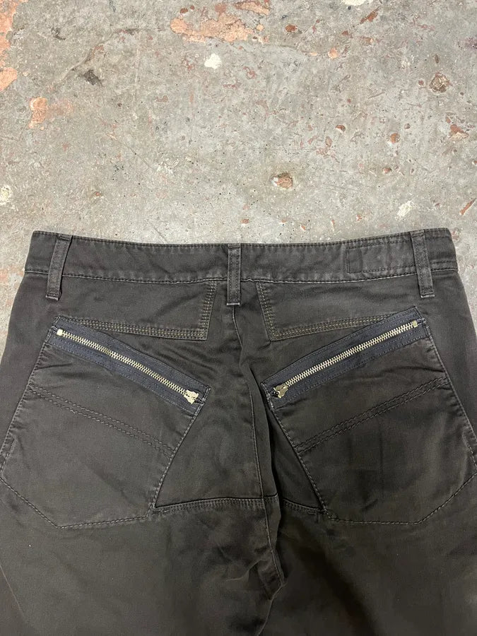 2000s Marithé + François Girbaud Grey Structured Pants (M/L) 7