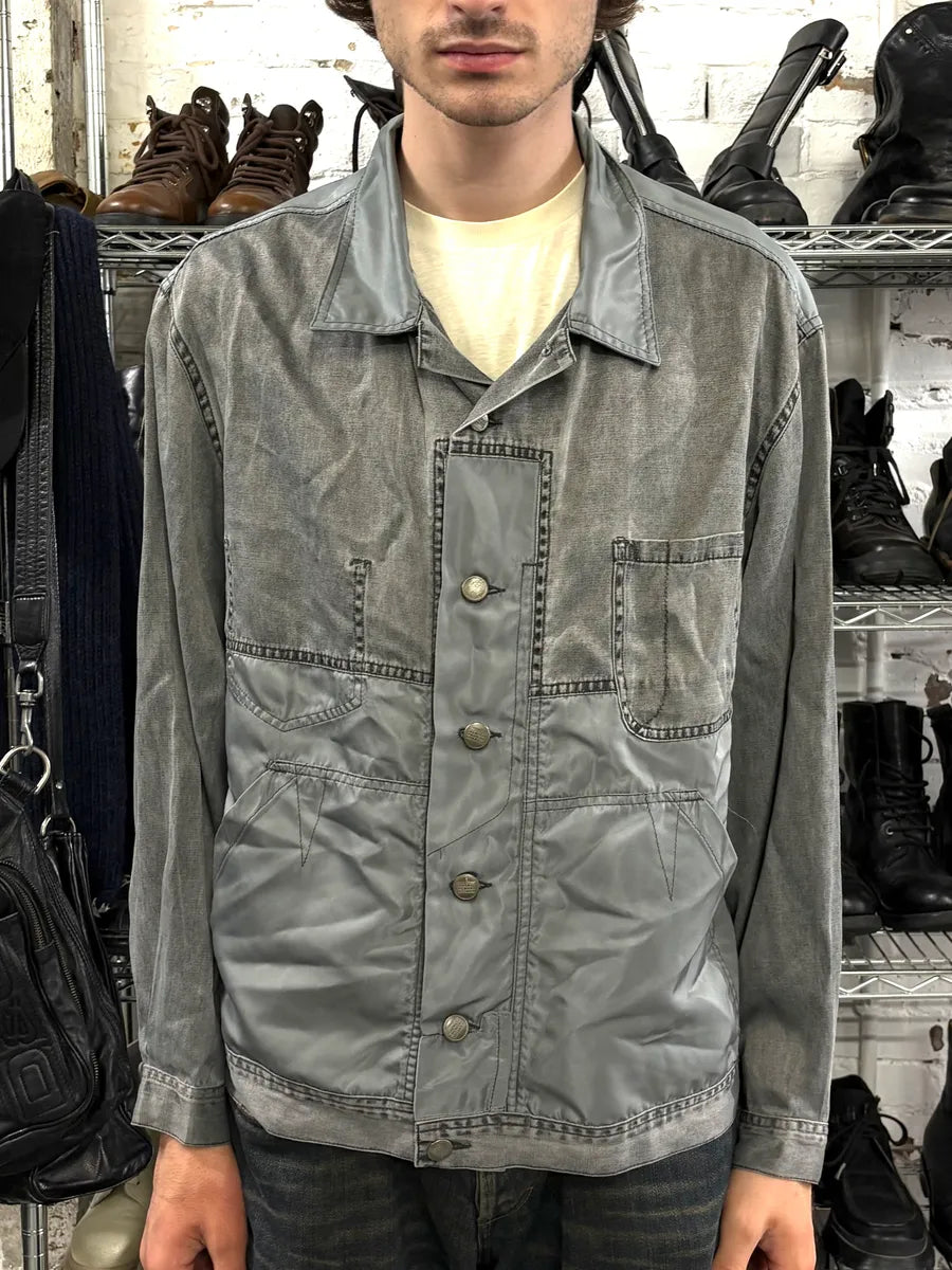 2000s Marithé + François Girbaud Grey Utility Denim Jacket uFuuraA 1