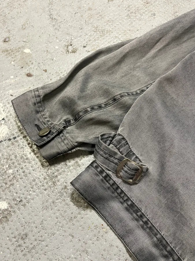 2000s Marithé + François Girbaud Grey Utility Denim Jacket uFuuraA 7