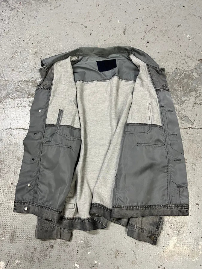 2000s Marithé + François Girbaud Grey Utility Denim Jacket uFuuraA 8