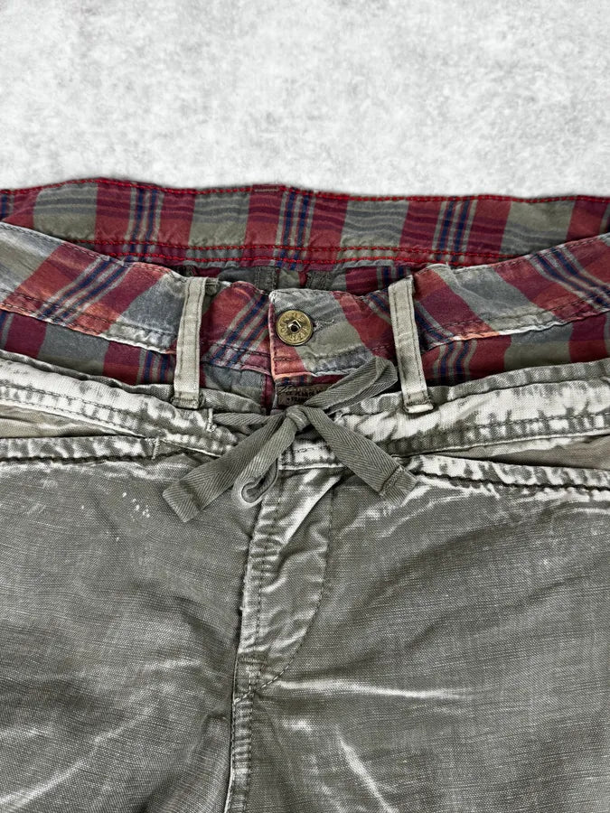 2000s Marithé + François Girbaud Khaki Green Complexed Cozy Pants kJjCOZm 4