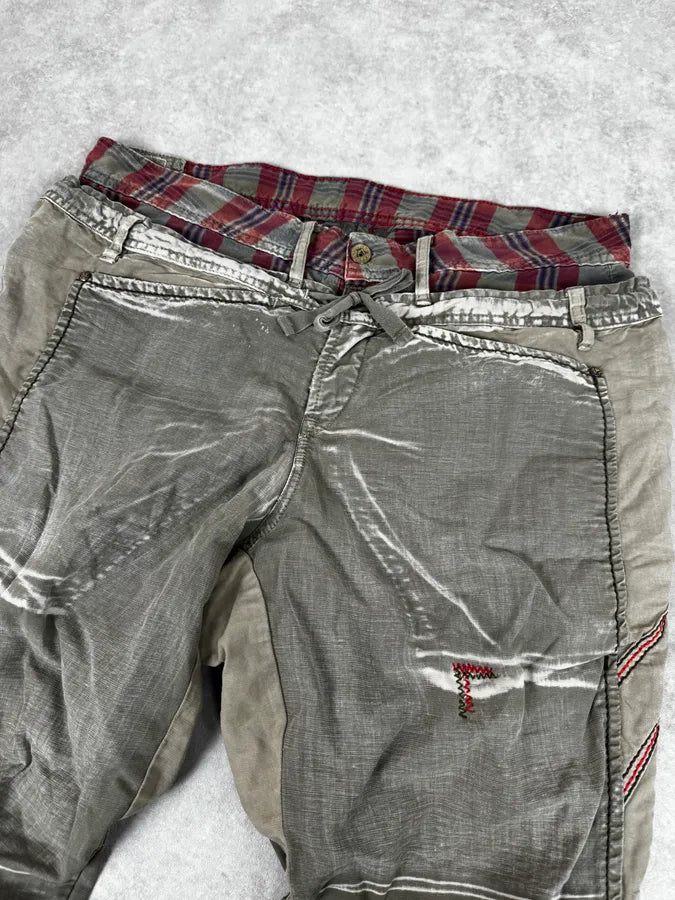 2000s Marithé + François Girbaud Khaki Green Complexed Cozy Pants kJjCOZm 2