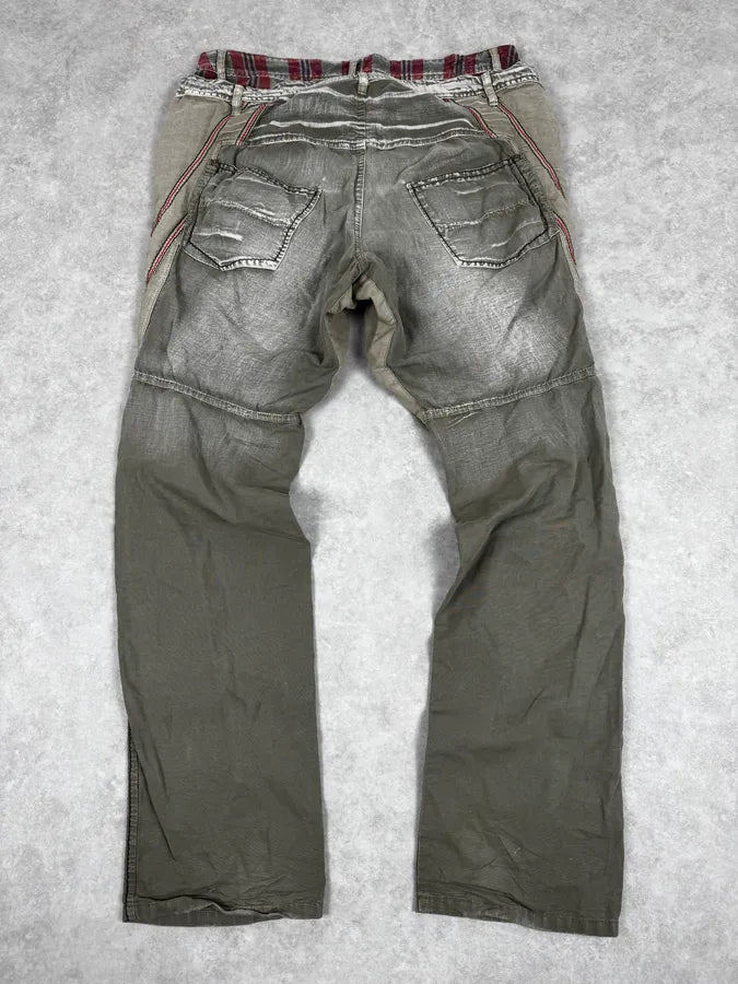 2000s Marithé + François Girbaud Khaki Green Complexed Cozy Pants kJjCOZm 1