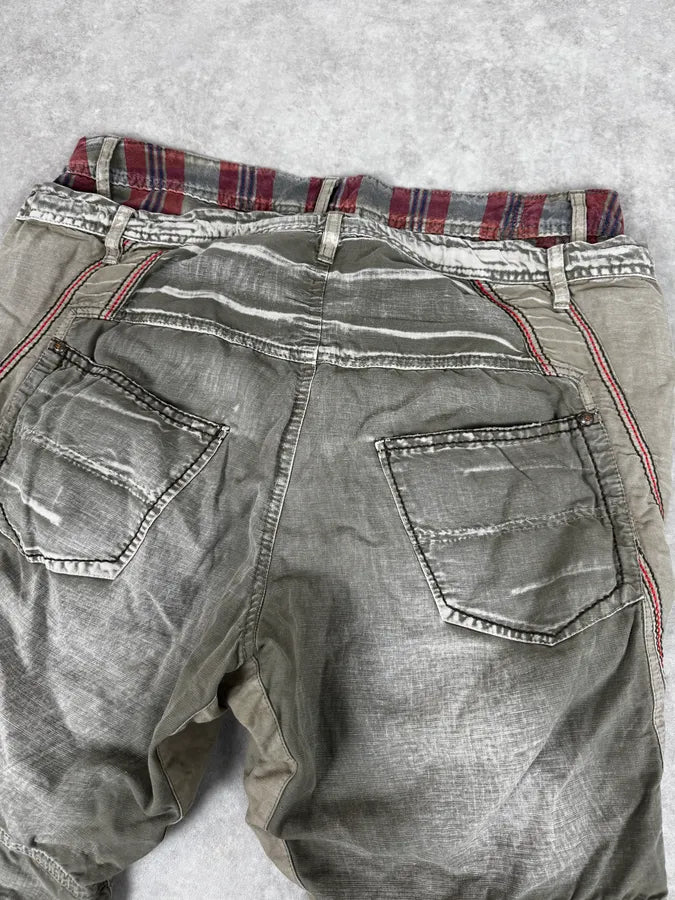 2000s Marithé + François Girbaud Khaki Green Complexed Cozy Pants kJjCOZm 3