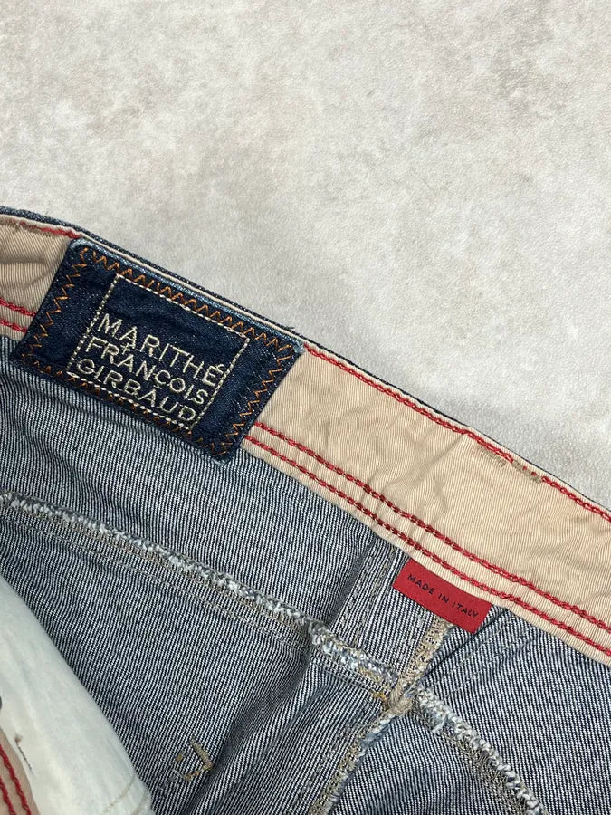 2000s Marithé + François Girbaud Large Navy Denim Jeans fhuowEw 8