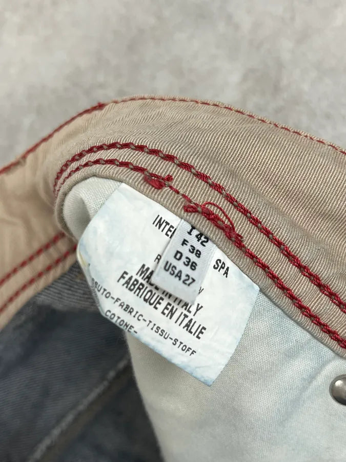 2000s Marithé + François Girbaud Large Navy Denim Jeans fhuowEw 9