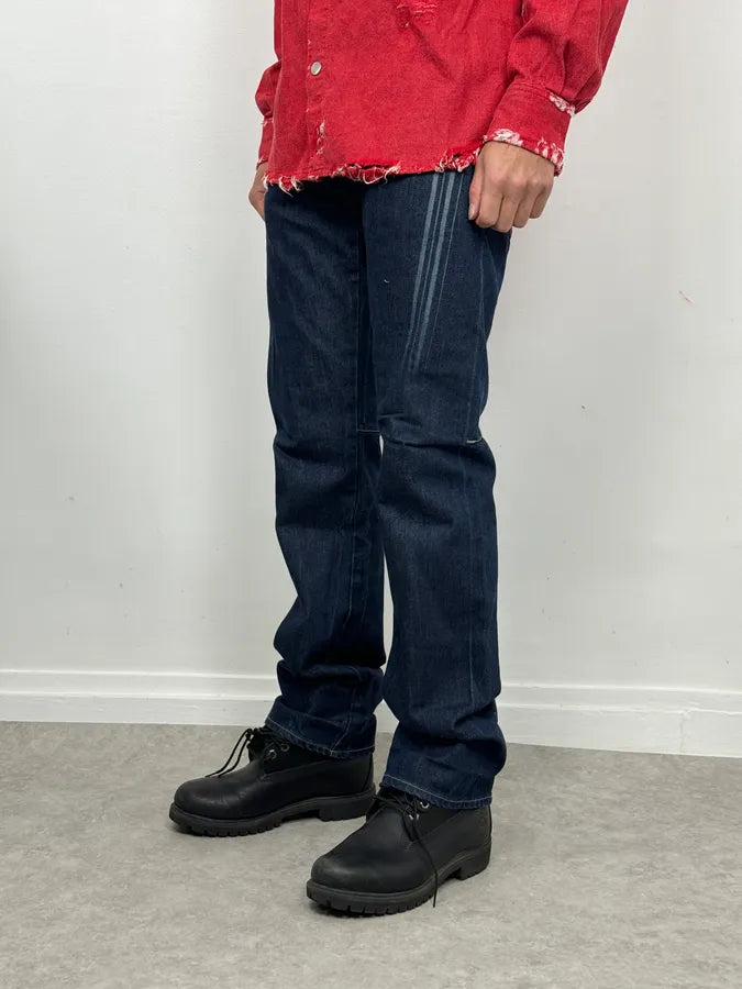 2000s Marithé + François Girbaud Large Navy Denim Jeans fhuowEw 2