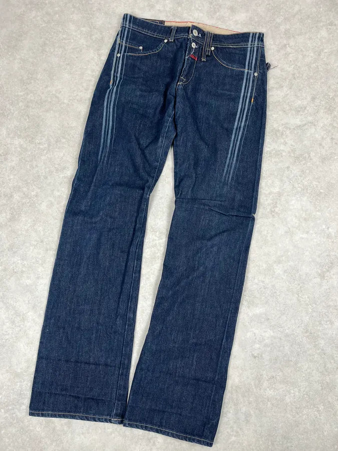 2000s Marithé + François Girbaud Large Navy Denim Jeans fhuowEw 4