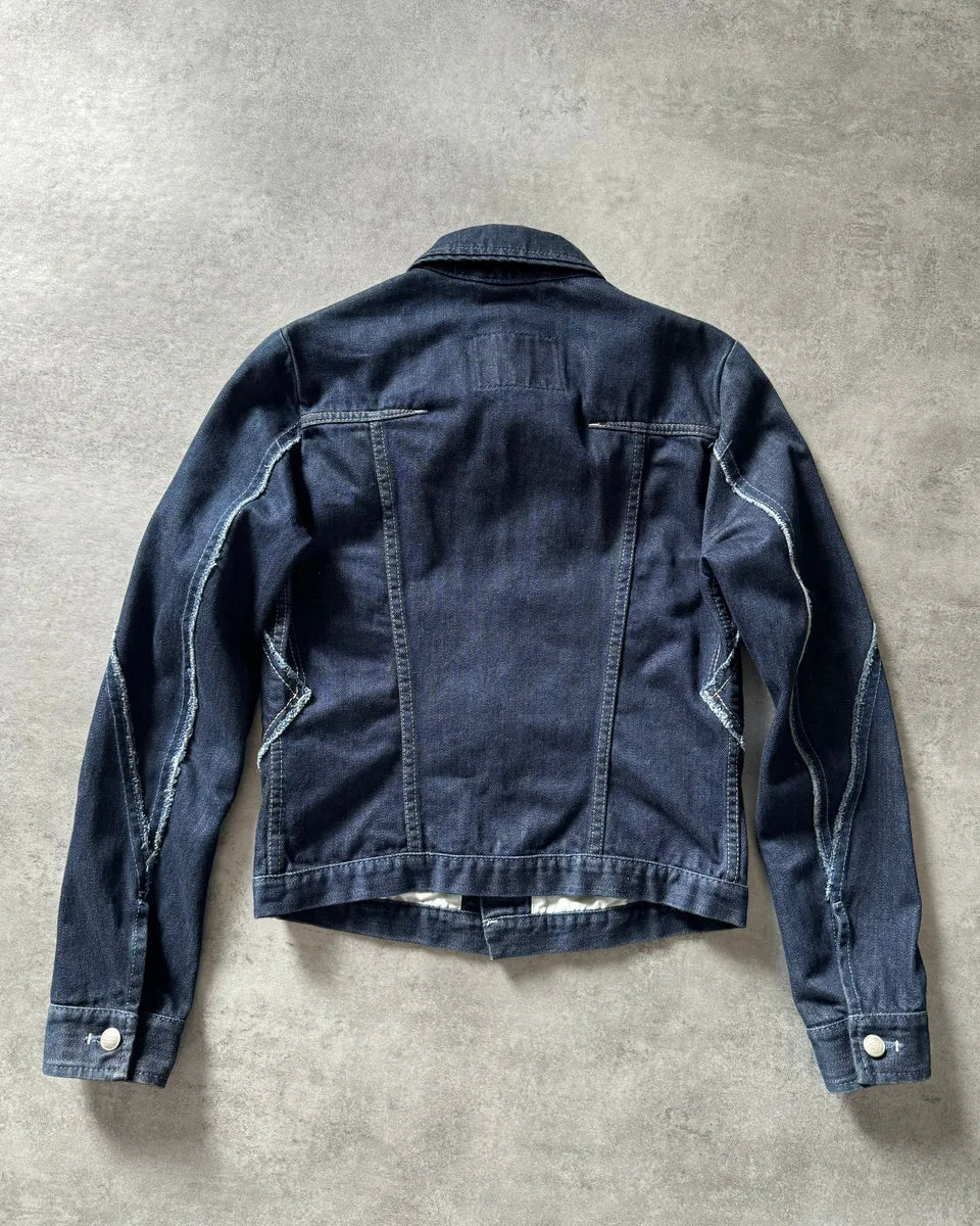 2000s Marithé + François Girbaud Modern Symmetrical Denim Jacket CMfBKmL 1