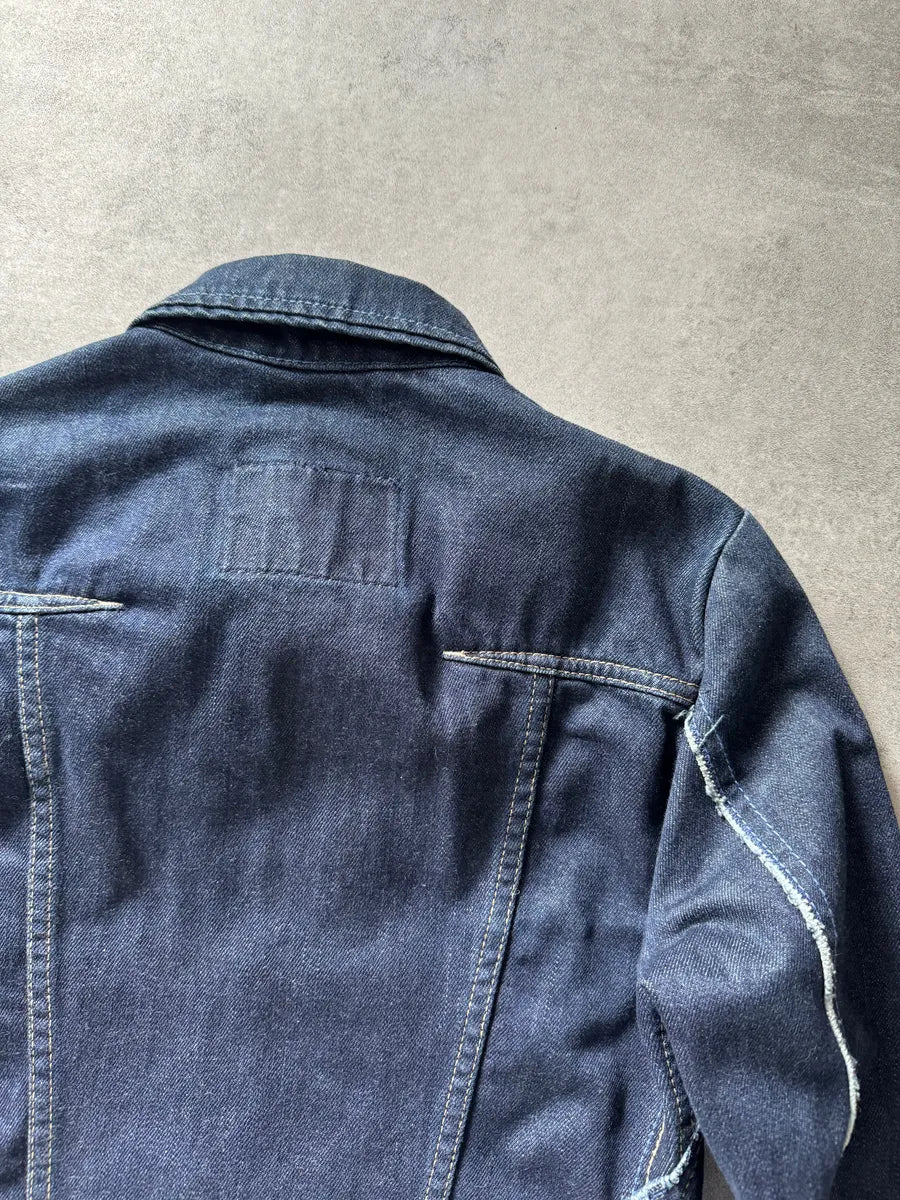 2000s Marithé + François Girbaud Modern Symmetrical Denim Jacket CMfBKmL 4