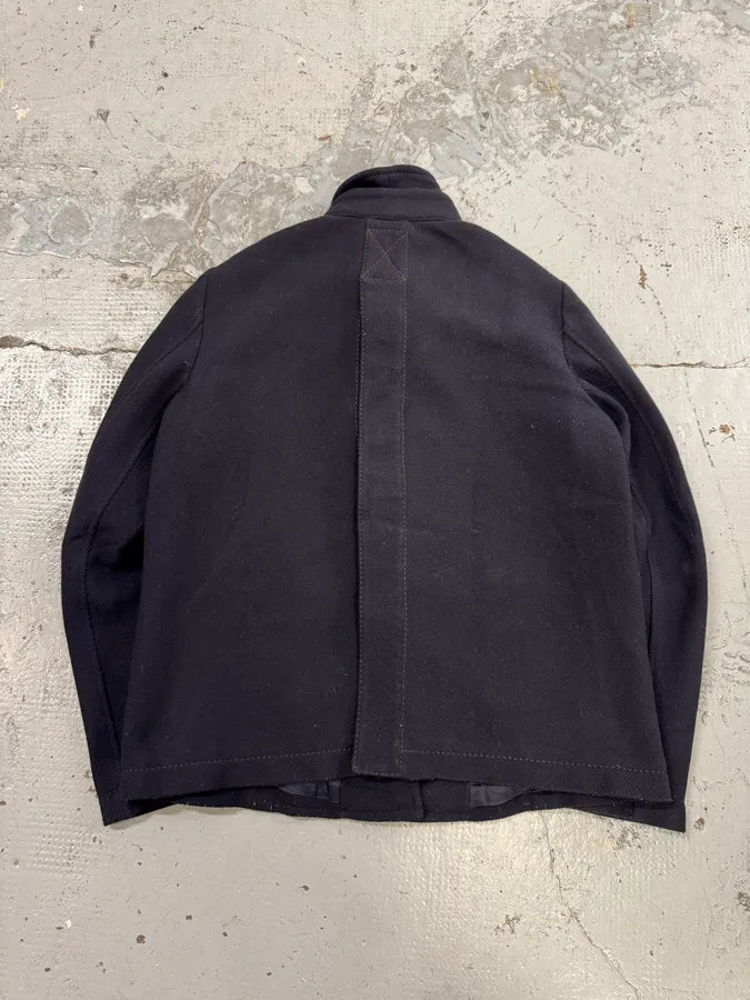 2000s Marithé + François Girbaud Napoleon Navy Wool Jacket mkhRytL 1
