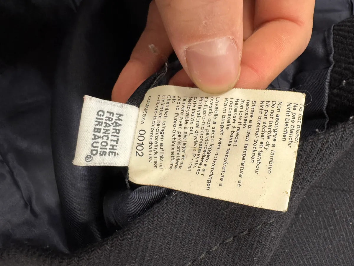 2000s Marithé + François Girbaud Napoleon Navy Wool Jacket mkhRytL 3