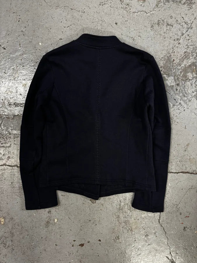 2000s Marithé + François Girbaud Navy Asymmetrical Buttoned Jacket JedRGvj 3