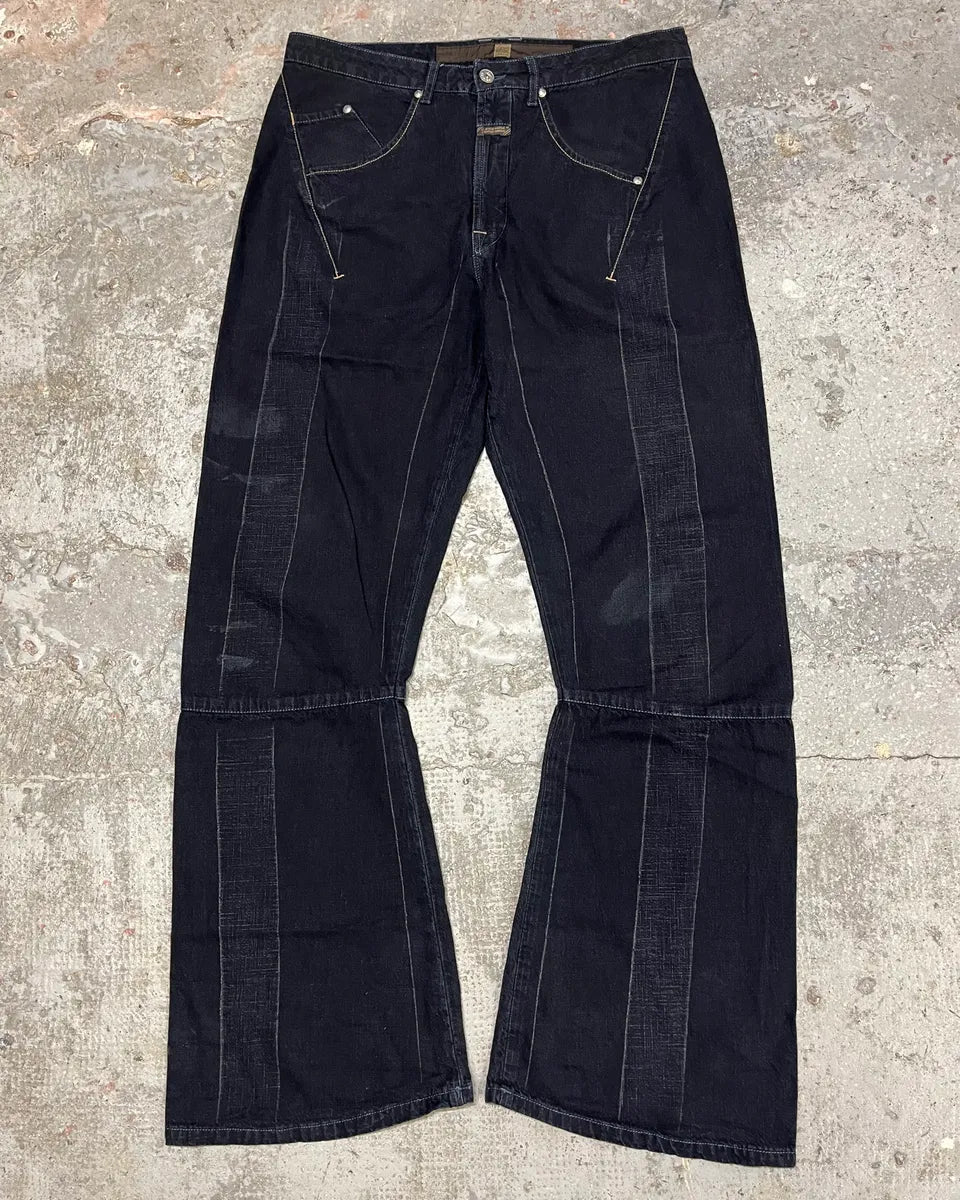 2000s Marithé + François Girbaud Navy Avant-Garde Pants (M) WcxPsBc 0