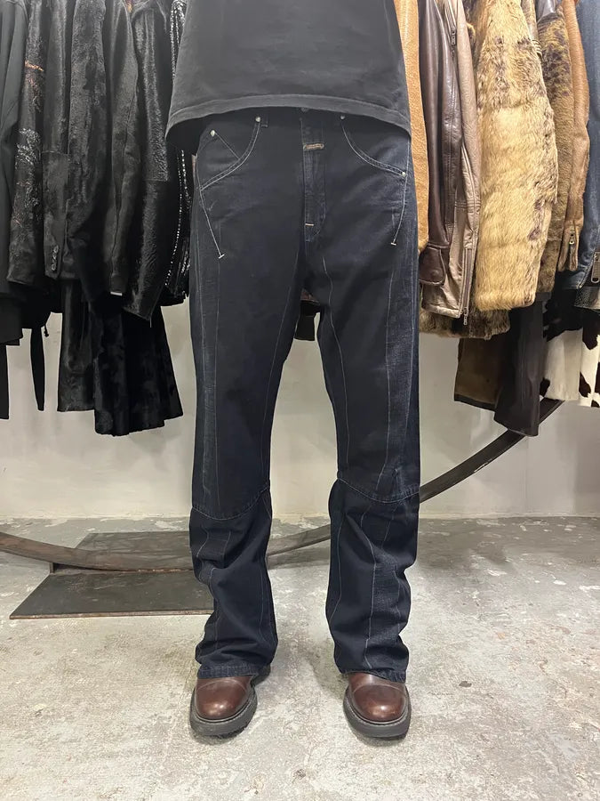 2000s Marithé + François Girbaud Navy Avant-Garde Pants (M) WcxPsBc 1