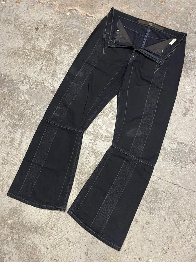 2000s Marithé + François Girbaud Navy Avant-Garde Pants (M) WcxPsBc 5