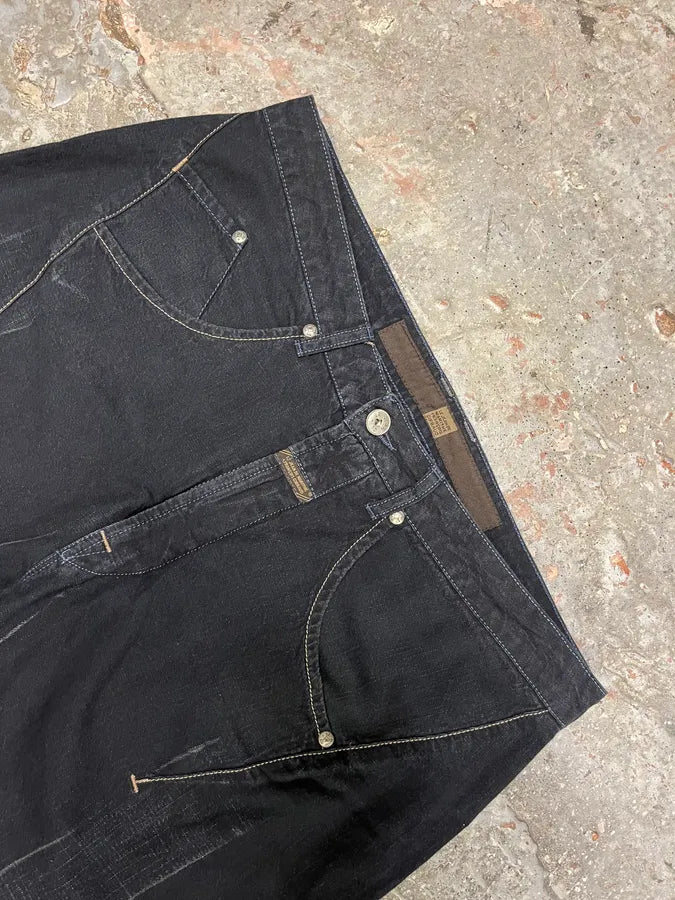 2000s Marithé + François Girbaud Navy Avant-Garde Pants (M) WcxPsBc 7