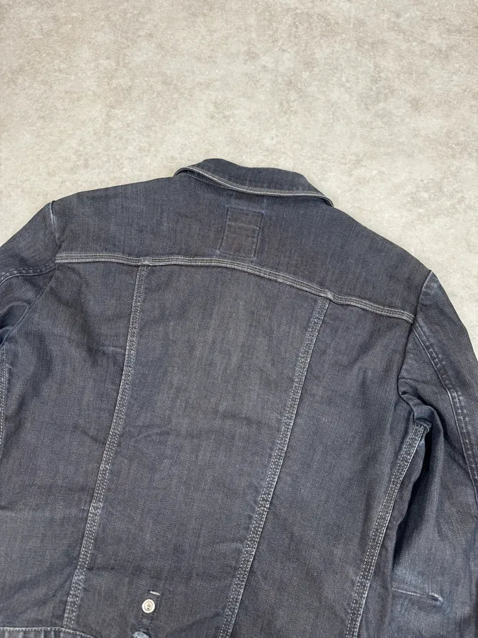 2000s Marithé + François Girbaud Navy Brut Denim Jacket zJqPzMp 5