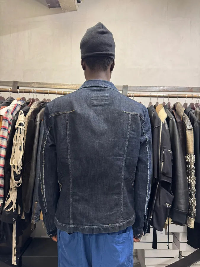 2000s Marithé + François Girbaud Navy Brut Denim Jacket xqzyHlh 2