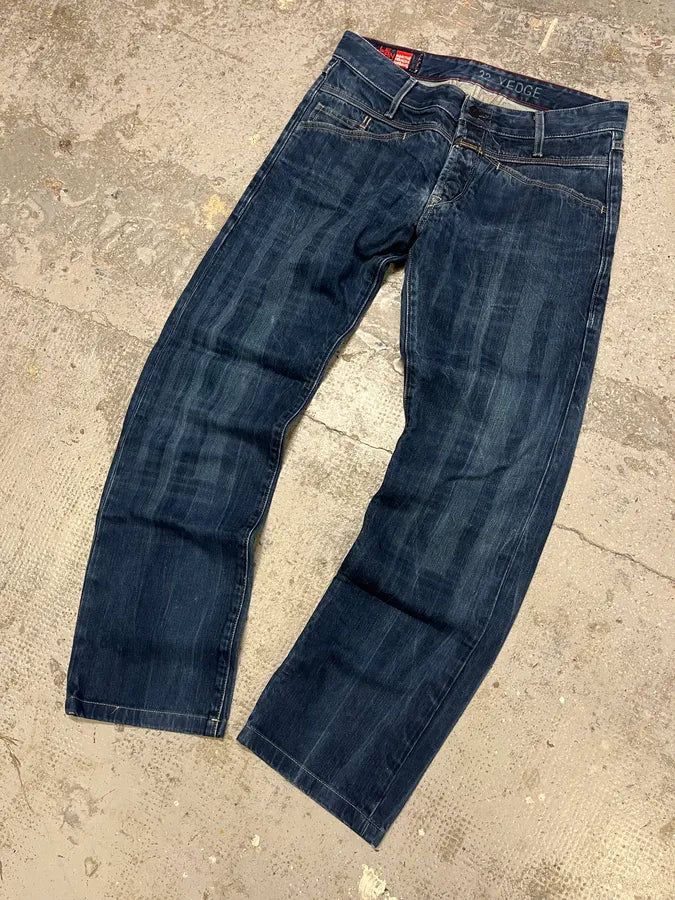 2000s Marithé + François Girbaud Navy Brut Denim Jeans jSgTgCI 4