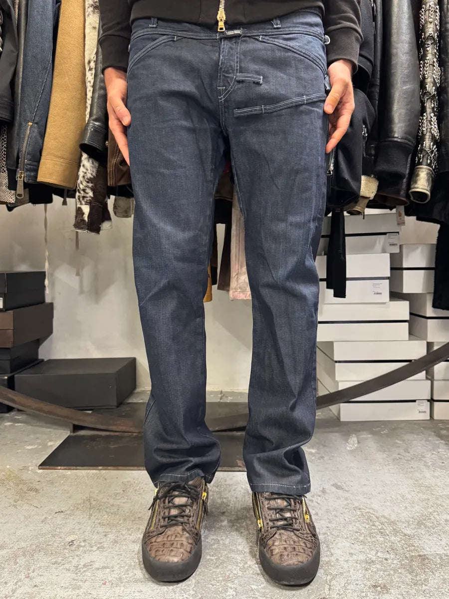 2000s Marithé + François Girbaud Navy Brut Denim Jeans goidAKd 1