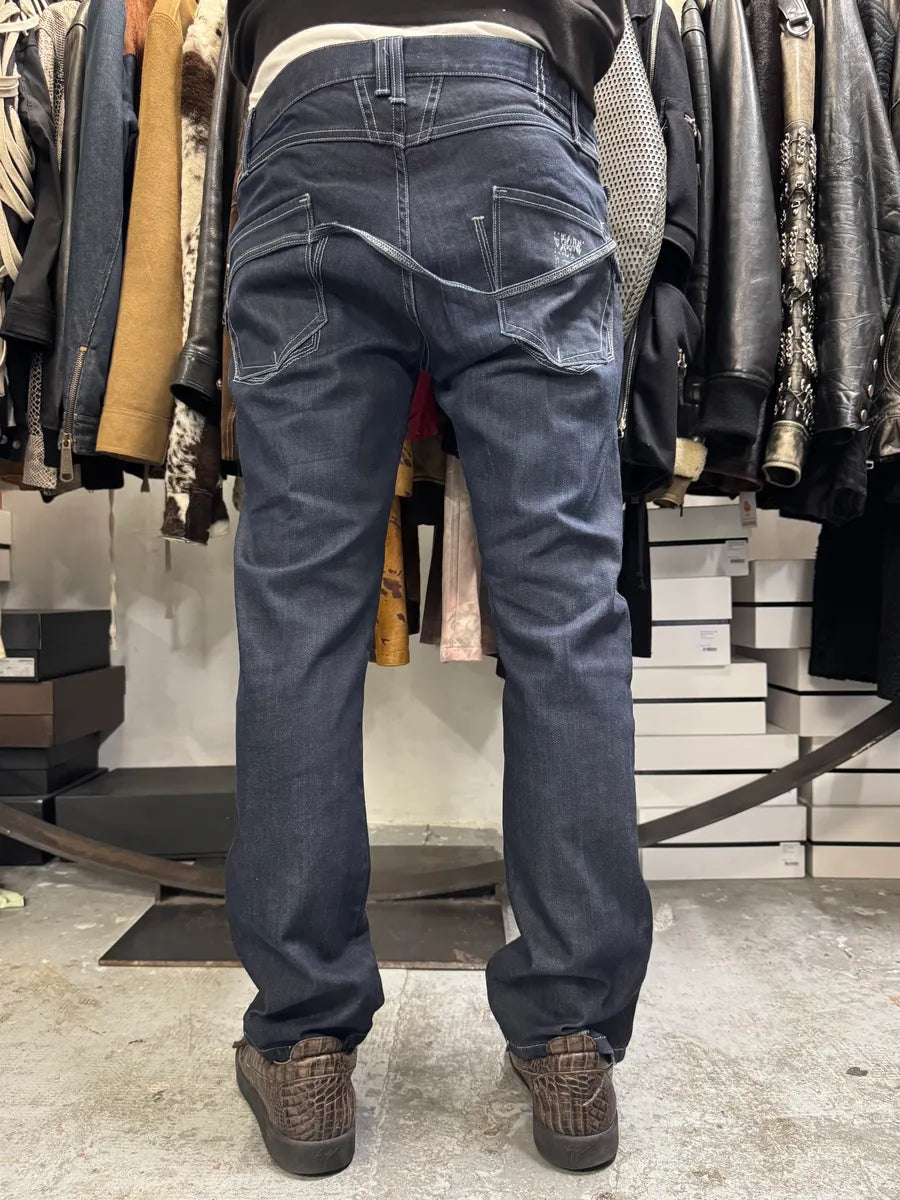 2000s Marithé + François Girbaud Navy Brut Denim Jeans goidAKd 2