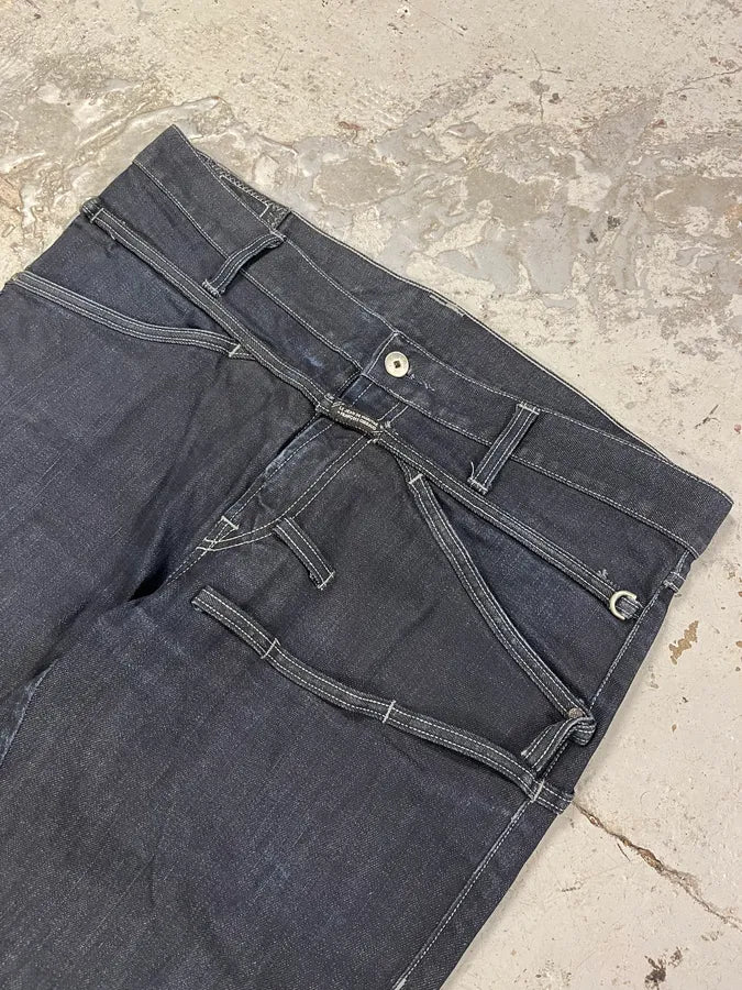 2000s Marithé + François Girbaud Navy Brut Denim Jeans goidAKd 4