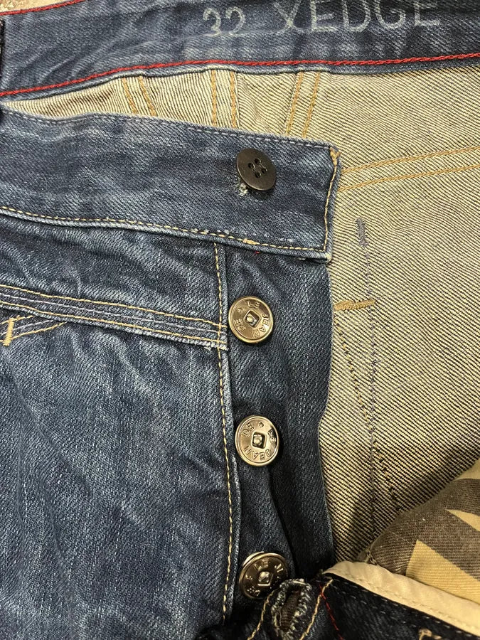 2000s Marithé + François Girbaud Navy Brut Denim Jeans jSgTgCI 7