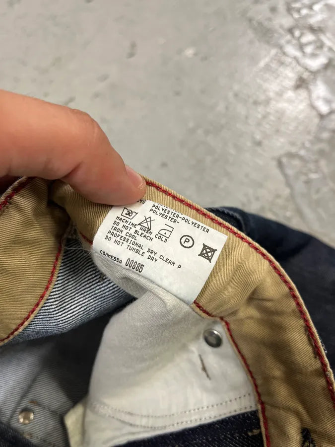 2000s Marithé + François Girbaud Navy Brut Denim Jeans (S/M) dSbVdEB 12