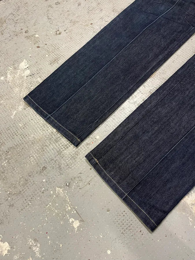 2000s Marithé + François Girbaud Navy Brut Denim Jeans (S/M) dSbVdEB 5