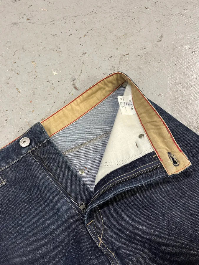 2000s Marithé + François Girbaud Navy Brut Denim Jeans (S/M) dSbVdEB 8