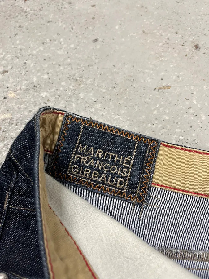 2000s Marithé + François Girbaud Navy Brut Denim Jeans (S/M) dSbVdEB 9