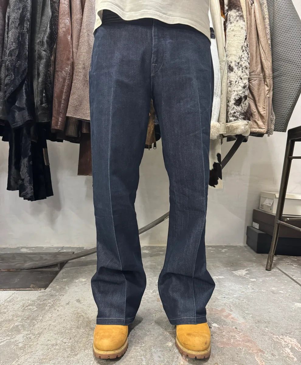 2000s Marithé + François Girbaud Navy Brut Denim Large Jeans (M/L) HlIXdlH 0