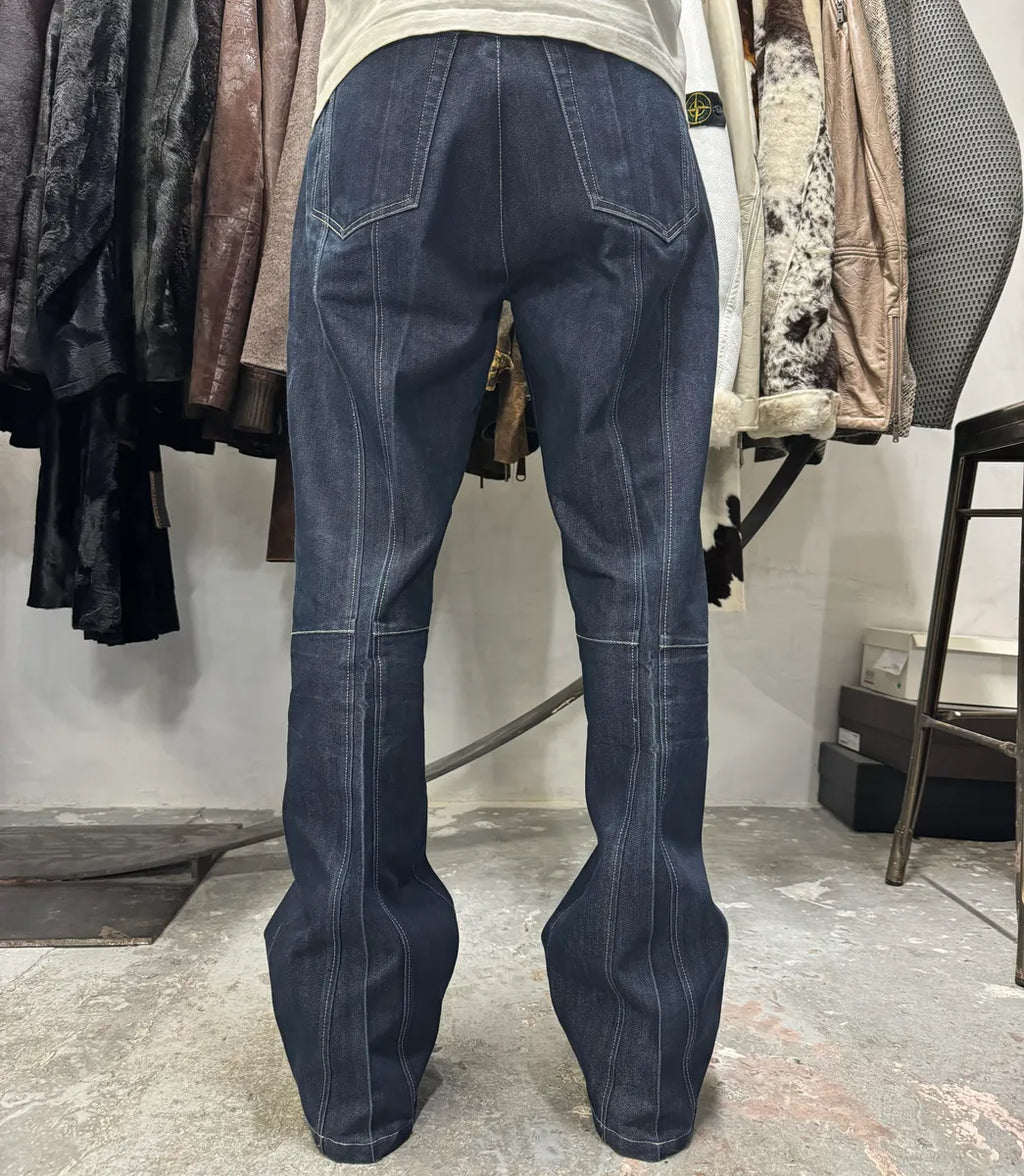 2000s Marithé + François Girbaud Navy Brut Denim Large Jeans (M/L) HlIXdlH 2