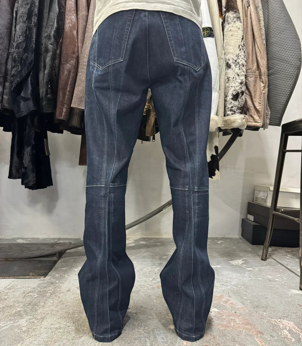 2000s Marithé + François Girbaud Navy Brut Denim Large Jeans (M/L) HlIXdlH 2