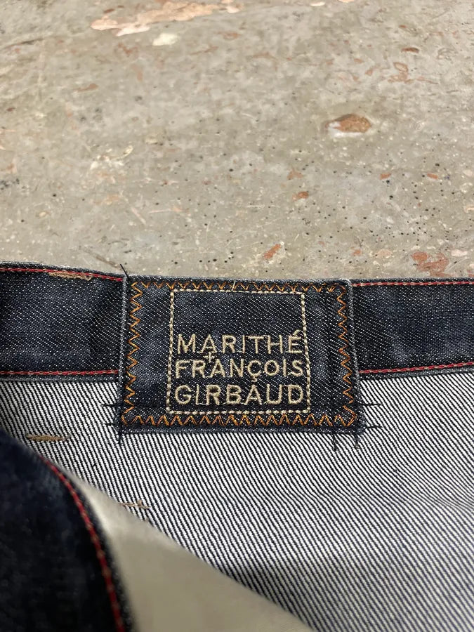 2000s Marithé + François Girbaud Navy Brut Denim Large Jeans (M/L) HlIXdlH 9