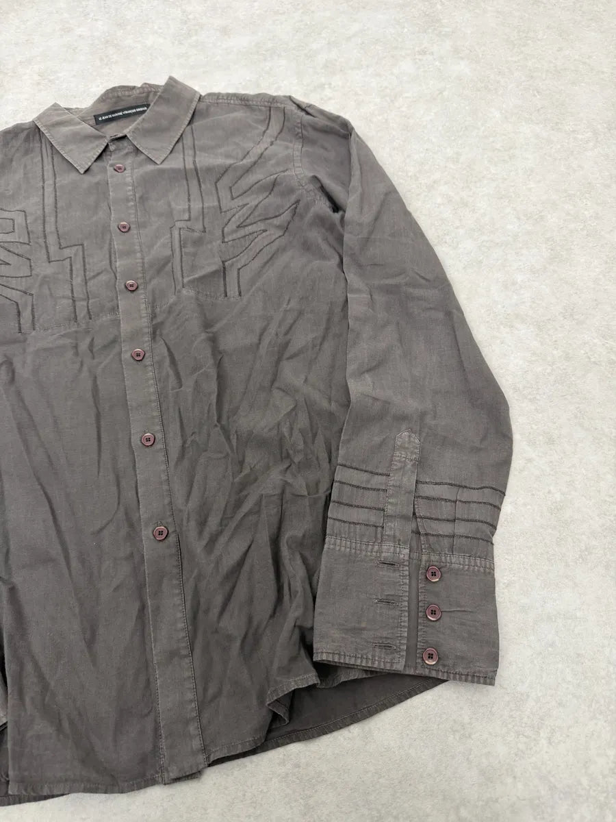 2000s Marithé + François Girbaud Navy Brut Denim RegularJeans gvevqxv 4