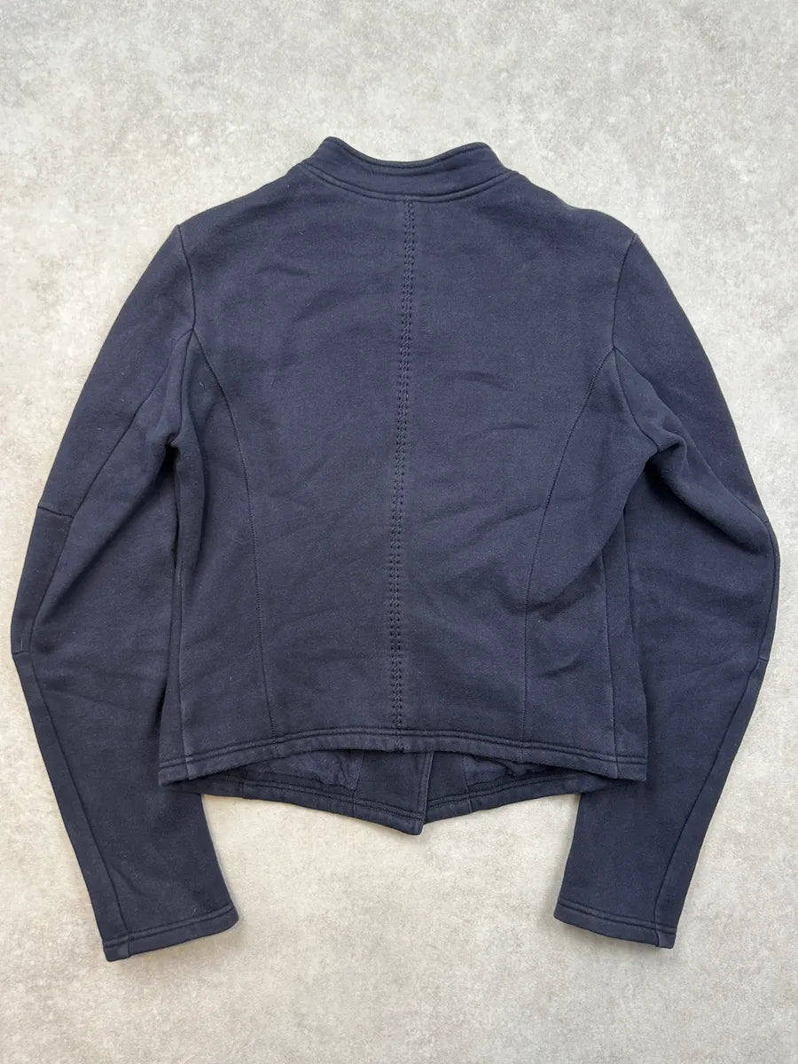 2000s Marithé + François Girbaud Navy Buttoned Cardigan Jacket ulRWQtZ 5