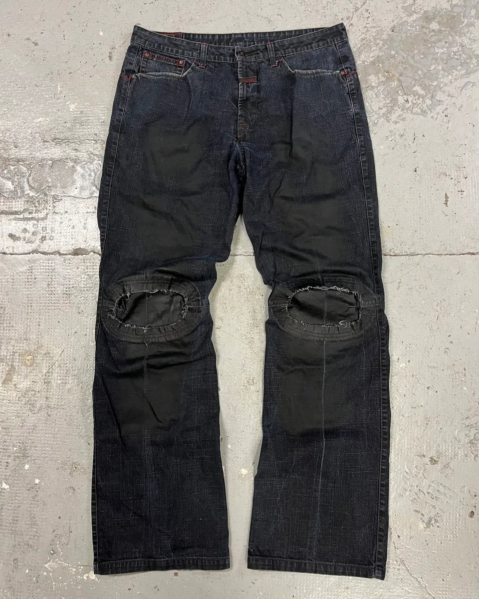 2000s Marithé + François Girbaud Navy Denim Artisanal Pants (M/L) uILSstb 0