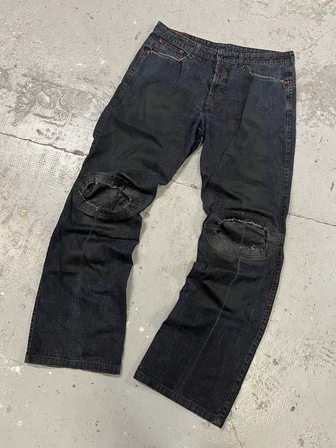 2000s Marithé + François Girbaud Navy Denim Artisanal Pants (M/L) uILSstb 4