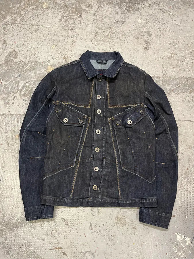 2000s Marithé + François Girbaud Navy Denim Jacket fckReom 0